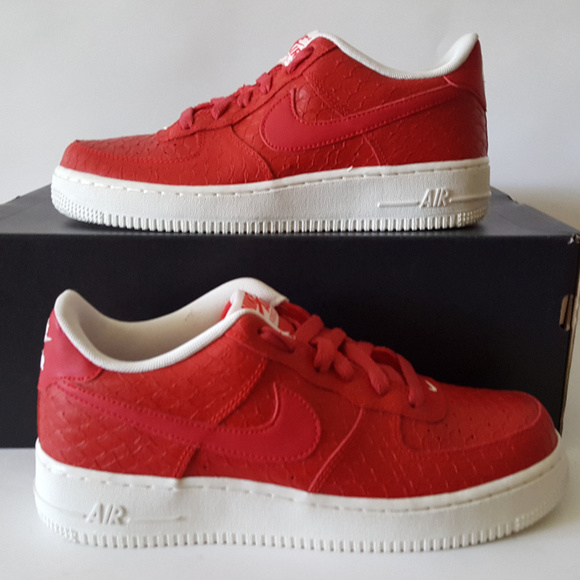 red snakeskin air force ones